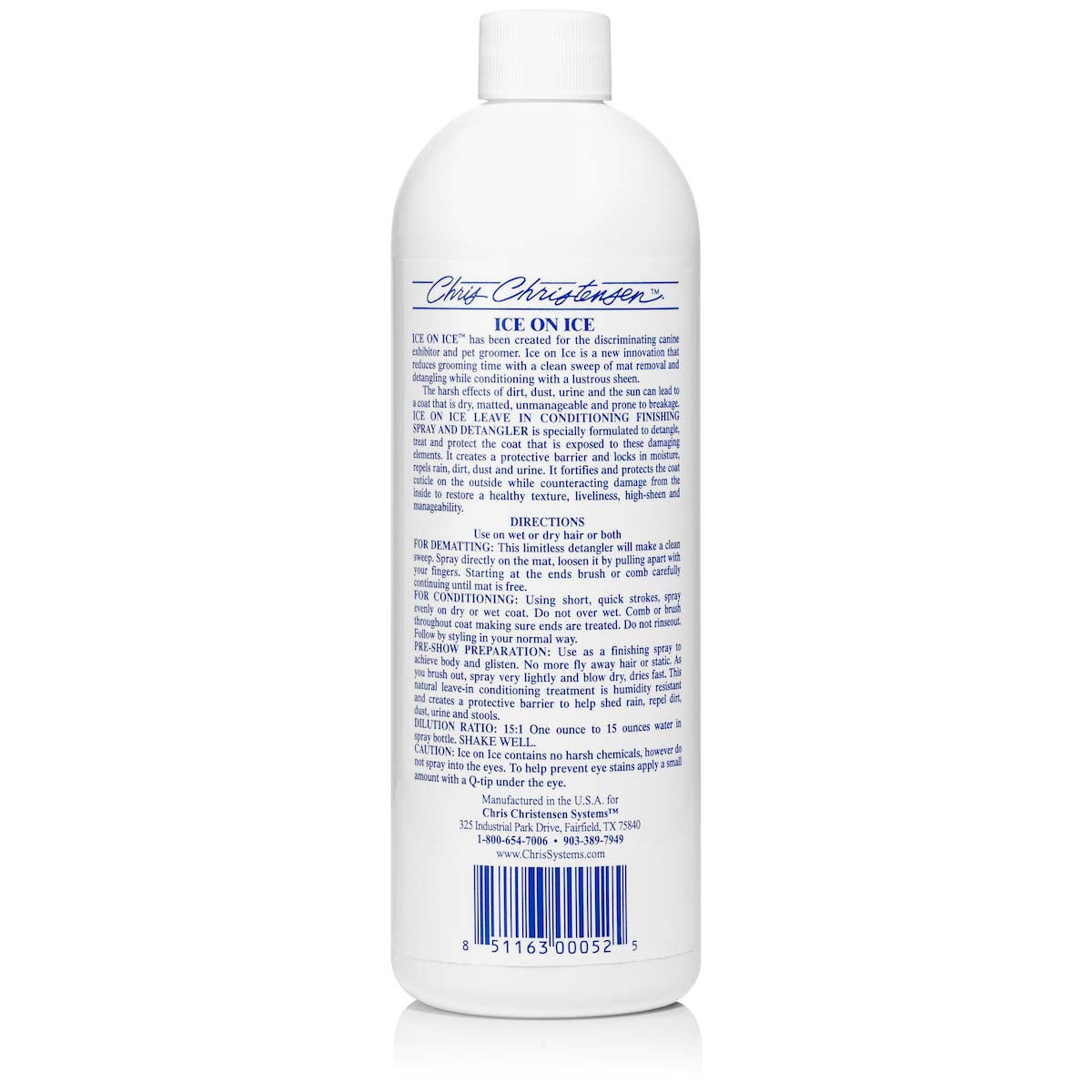 Chris Christensen Ice on Ice Detangling and Finishing Spray